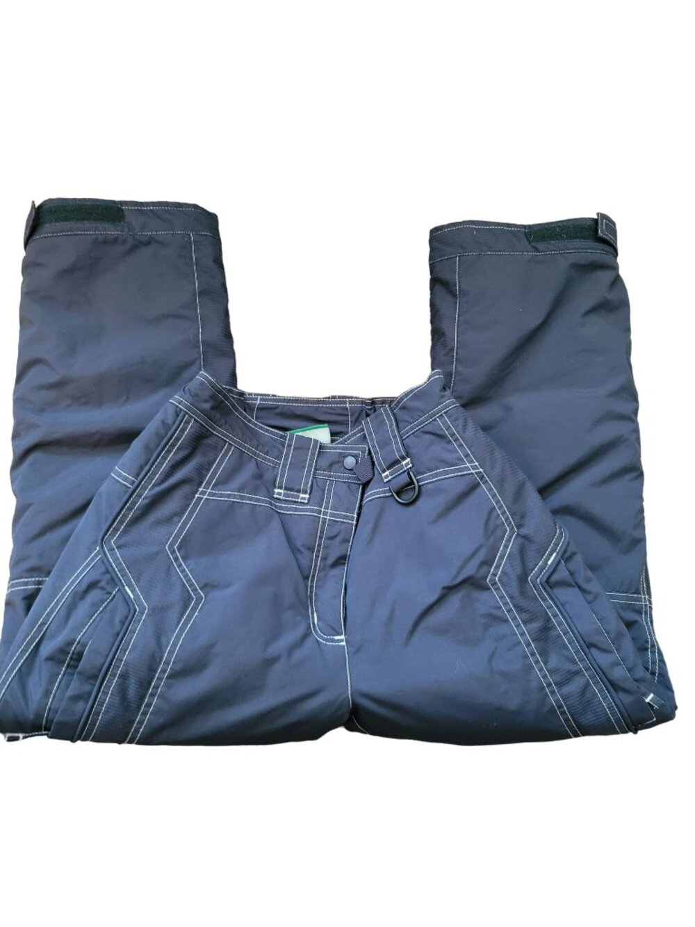L.L. Bean Kids Snow Pants Size 12 Waterproof Nylon Insulated Navy Blue JJ3579